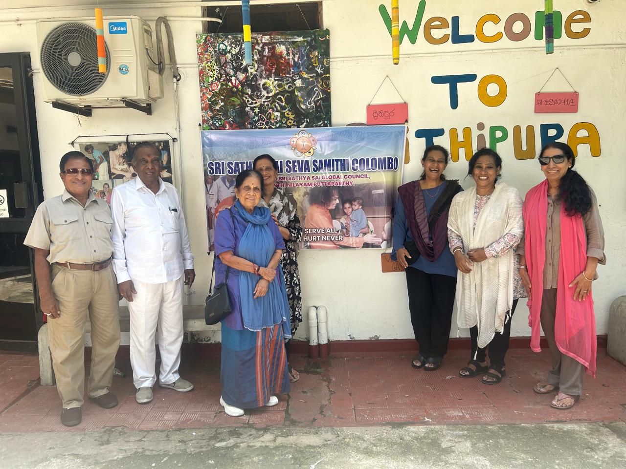 Samithi volunteers at Prithipura Home for Special Children